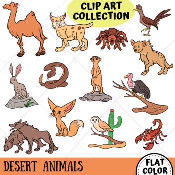 Watercolor Desert Clipart Watercolor Desert Animals Clip Art - Etsy ...