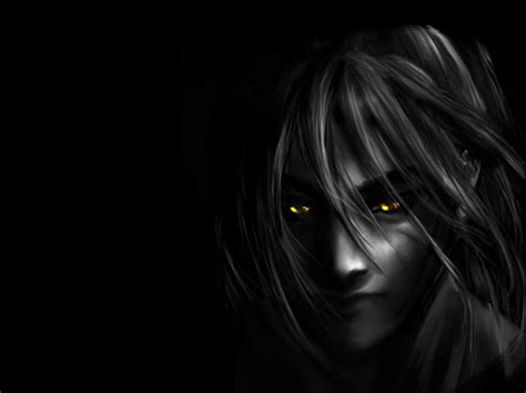 Dark anime, eyes, black background, anime, dark, HD wallpaper | Peakpx