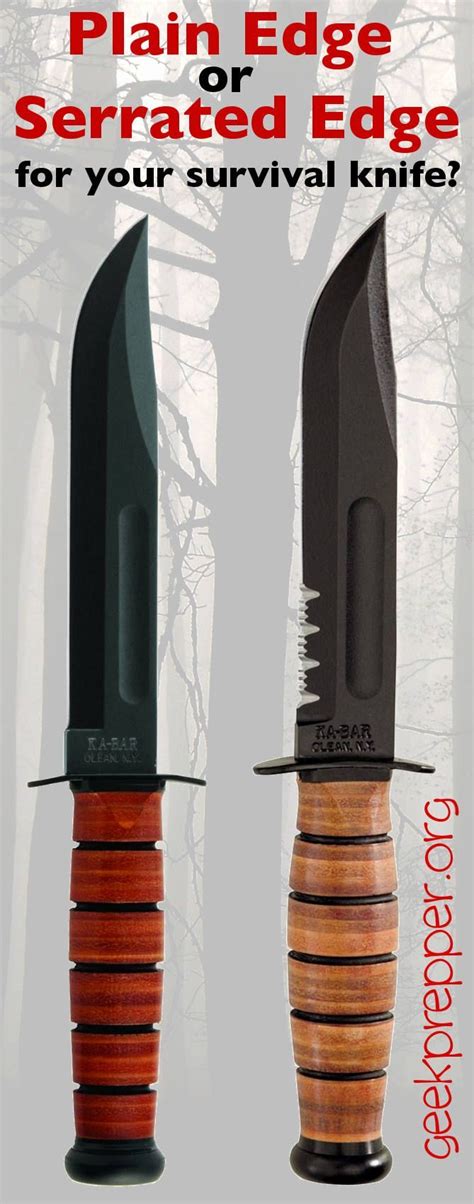 Plain vs Serrated Edge Knife: What's the Best for Survival? | Knife, Survival knife, Survival