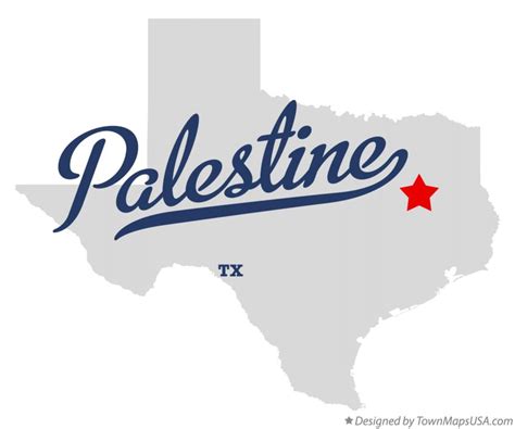 Map of Palestine, TX, Texas