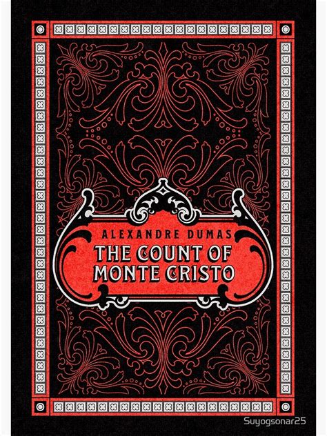 "The Count Of Monte Cristo Book Cover Art " Poster for Sale by Suyogsonar25 | Redbubble