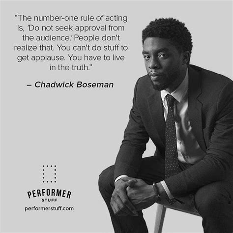 Great advice from Chadwick Boseman! Live in the truth. #chadwichboseman #inspiration ...