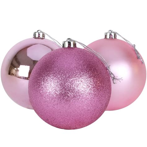 Christmas Concepts® Pack of 3 - Extra Large 150mm Christmas Tree Baubles - Shiny, Matte ...