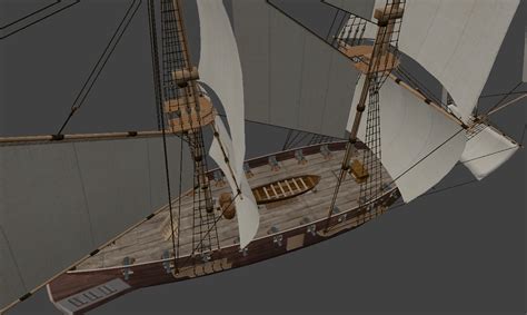 3D brig sailing ship model - TurboSquid 1401441