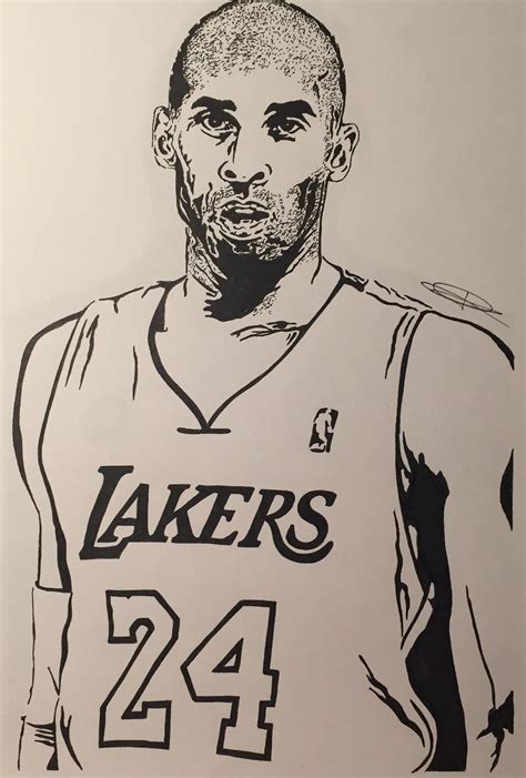 How To Draw Kobe Bryant Step By Step at Drawing Tutorials