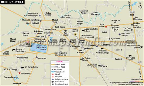 Kurukshetra City Map