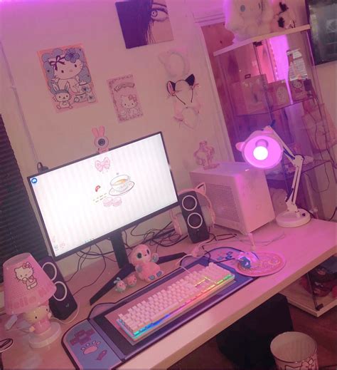 Pink Pc setup sanrio | Hello kitty games, Gaming room setup, Game room ...