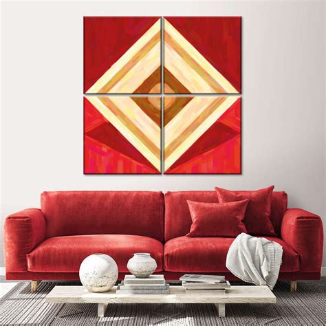 Rhombus Abstract Wall Art | Painting