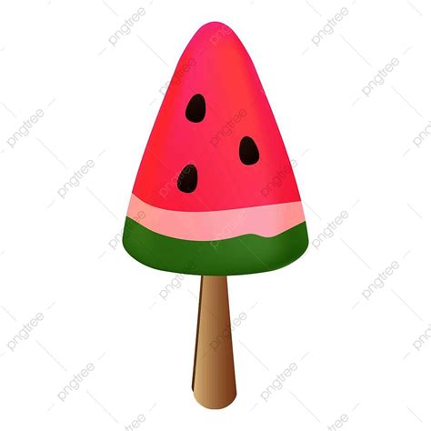 Watermelon Popsicle Clipart Vector, Watermelon Popsicle Icon Cartoon Vector, Design, Frozen ...