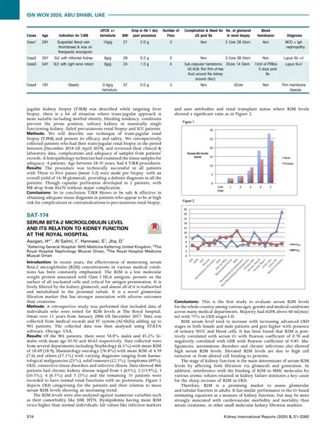 (PDF) SAT-174 SERUM BETA-2 MICROGLOBULIN LEVEL AND ITS RELATION TO ...