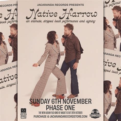 Native Harrow - Stripped Back Album Launch + Signing Tickets, Phase One, Liverpool, 6 November 2022