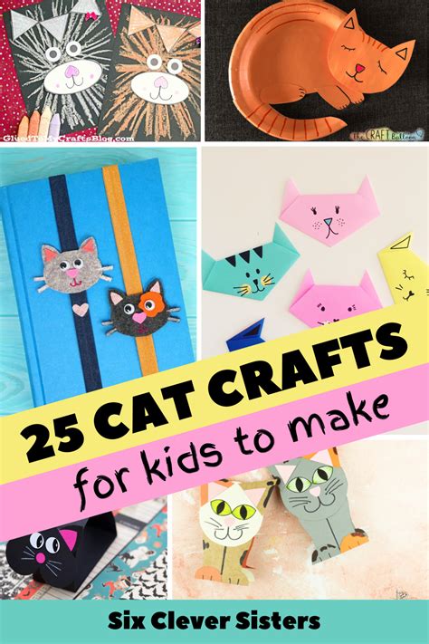 25 Cat Crafts Your Kids Will Love - Six Clever Sisters