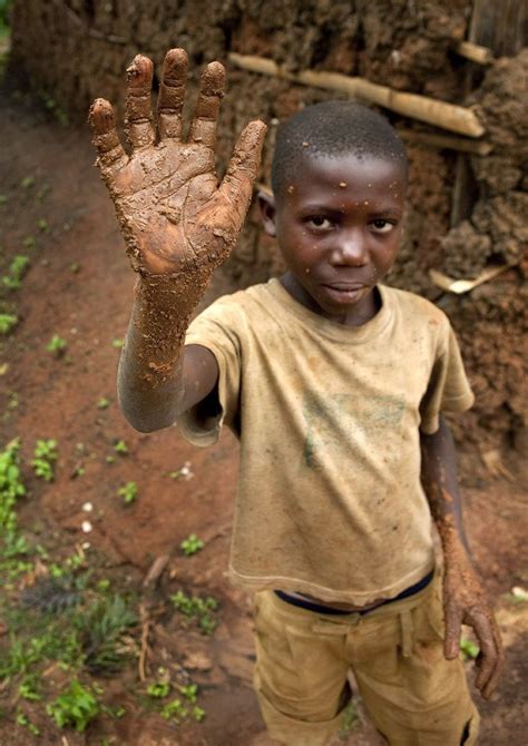 Batwa Tribe Pygmy Boy in Rwanda