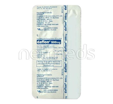 Daflon 500mg Tablet 10'S - Buy Medicines online at Best Price from ...