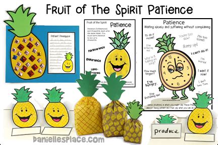 Fruit of the Spirit – Patience Bible Lesson – NIV - Printable Craft Patterns