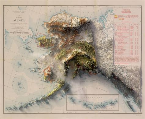 Alaska - 3D rendered map | Topographic map, Map, Colorado map