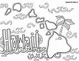 Hawaii Coloring Pages At GetDrawings  Free Download sketch template