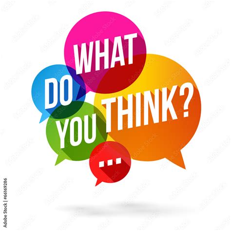 What do you think ? Stock Vector | Adobe Stock