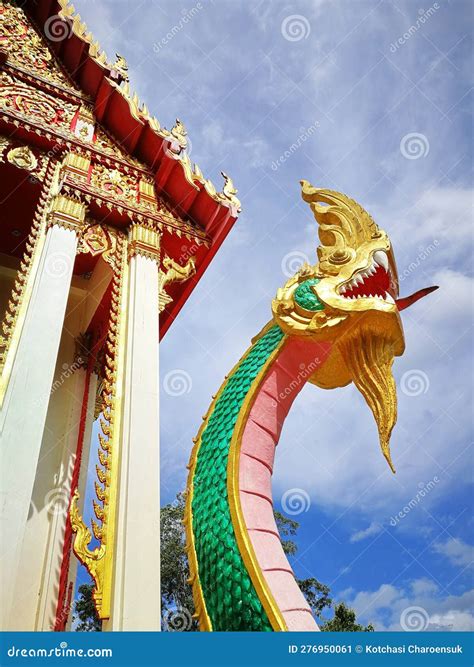 Naga statue stock image. Image of temple, decoration - 276950061