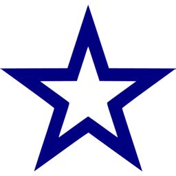 Navy blue star 4 icon - Free navy blue star icons