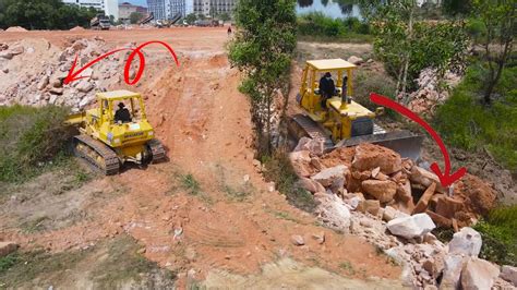 Power Awesome Mighty Machines Bulldozer Skill operator clearing With Fast Work Dump Truck - YouTube