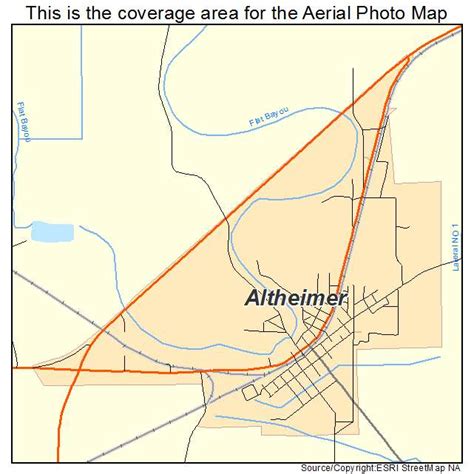 Aerial Photography Map of Altheimer, AR Arkansas