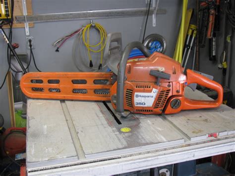 Husqvarna 350 15" chainsaw - The Maple Carpenter