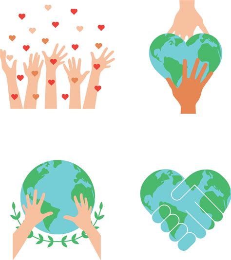 World Humanitarian Day Vector Symbol Set 27826764 Vector Art at Vecteezy