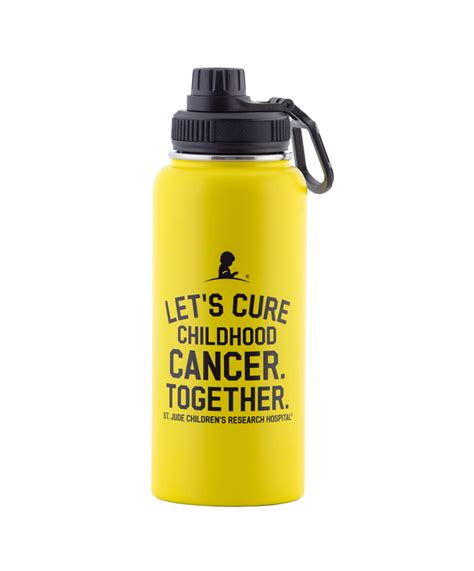 Let's Cure Childhood Cancer Together 32oz Metal Water Bottle - St. Jude ...