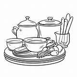Premium Vector  Coloring Book Outline Of Set Cooking Home appliance sketch template