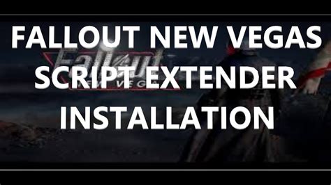 Fallout New Vegas NVSE Installation - YouTube