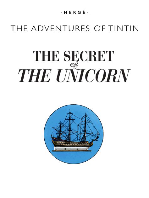 The Secret of the Unicorn — Tintin.com