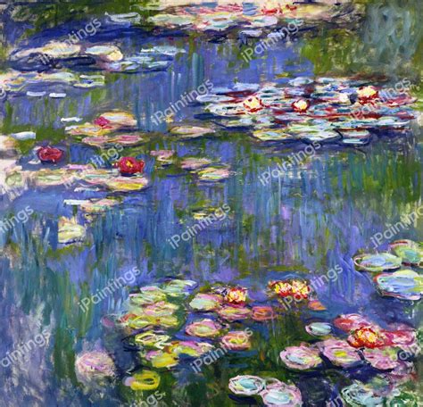 Water Lilies, 1916 Painting by Claude Monet Reproduction | iPaintings.com