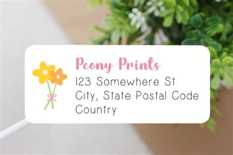 Customizable Address Labels Cute Glossy Address Labels | Etsy