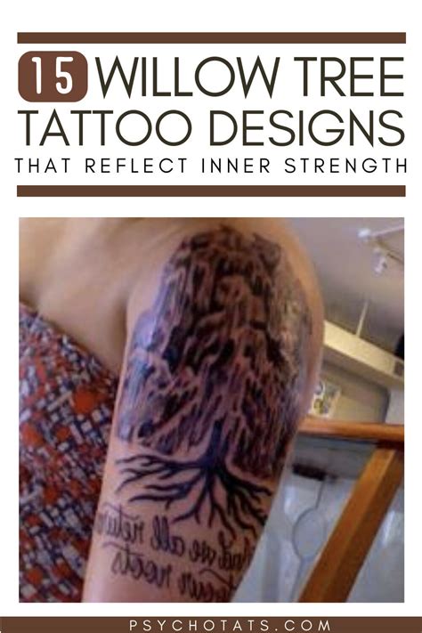 15 Willow Tree Tattoo Designs That Reflect Inner Strength - Psycho Tats