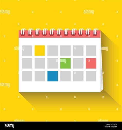 Table calendar flat icon. Flat design. Vector illustration Stock Vector Image & Art - Alamy