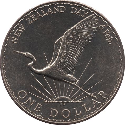 1 Dollar - Elizabeth II (2nd Portrait; New Zealand Day) - New Zealand ...