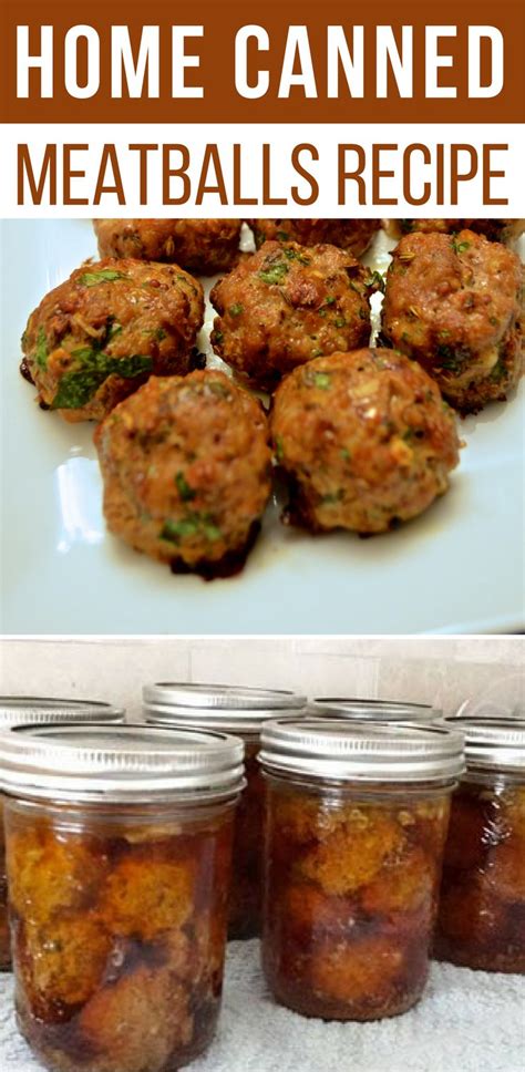 The Best Home Canned Meatballs Recipe