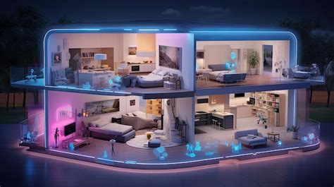 Premium AI Image | Smart home ecosystem seamlessly controlled by AIpowered devices