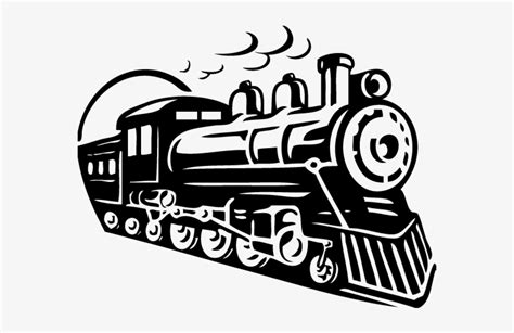 Steam Train Silhouette Clipart Train Rail Transport - Train All Aboard Transparent PNG - 650x650 ...