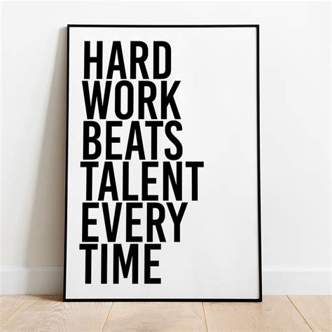 Hard Work Beats Talent Poster – PremierPrints.co.uk