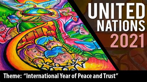 POSTER MAKING ARTWORK / INTERNATIONAL YEAR OF PEACE AND TRUST - YouTube