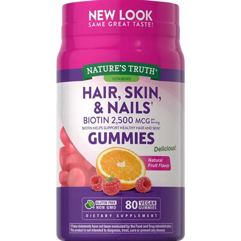 Nature's Truth Hair, Skin & Nails 2,500 mcg Biotin Gummies - Shop ...