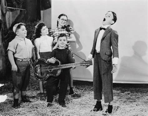 Robert Blake, Darla Hood and Carl 'Alfalfa' Switzer Our Gang, or Little Rascals. Darla Hood ...