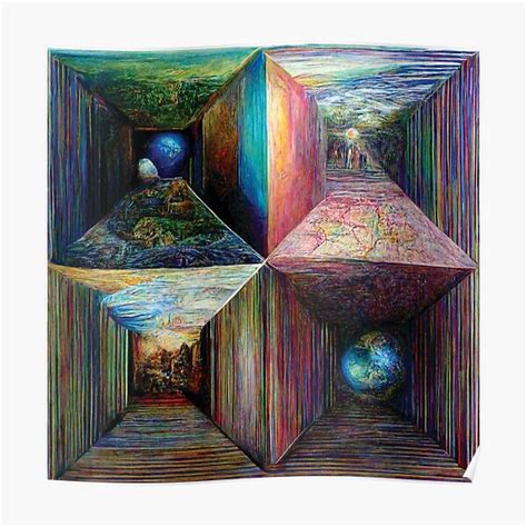 "4 Dimensions of Reality" Poster for Sale by ArtByKristof | Redbubble