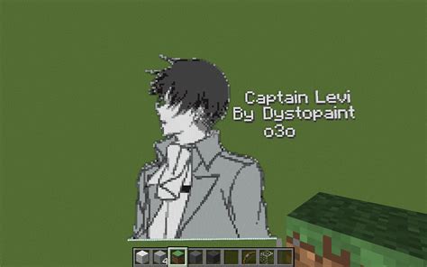Minecraft Pixel Art Aot (Attack On Titan) Captain Levi! Captain Levi, Minecraft Pixel Art ...