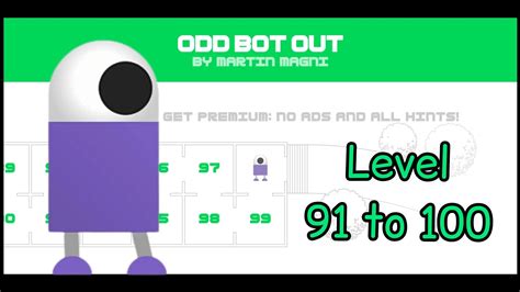 Odd Bot Out Level 91-100 | Walkthrough | Play Like Prince - YouTube