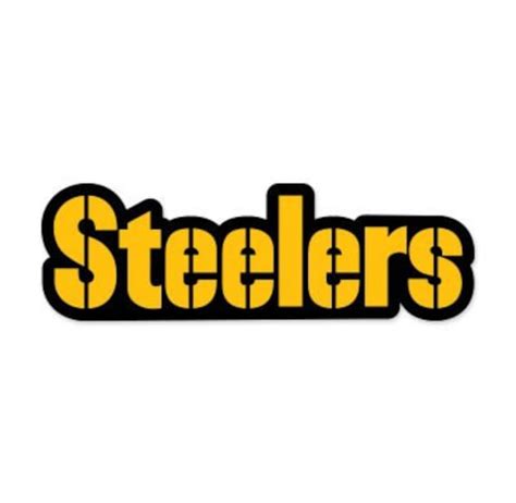 00538 Pittsburgh Steelers Letters Vinyl Decal by SportsDecals4You