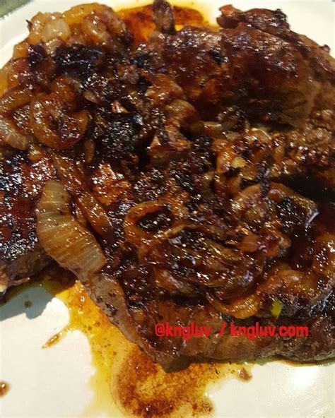 Fried ox liver and onion #liverandonions @kngluv kngluv.com | Liver ...