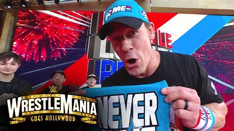 Make-A-Wish Kids join John Cena for his entrance: WrestleMania 39 ...